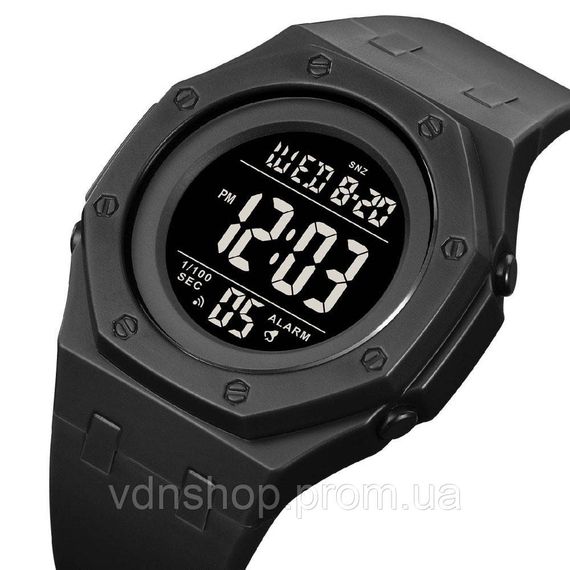 Чоловічі армійські водостійкі тактичні годинники SKMEI 2048BKBK, Армійські електронні годинники ZV-10 | Зображення 1
