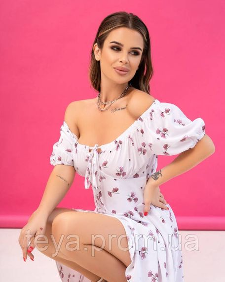 Платье для женщин цвет белый/розовый размер M FI_008163 | Зображення 1