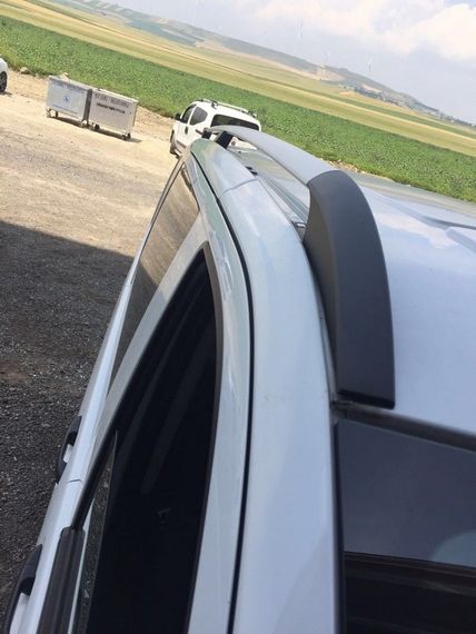 Рейлинги хром Elite (пласт. ножки) Короткая база (SHORT) для Mercedes Vito W639 2004-2015 гг | Зображення 5