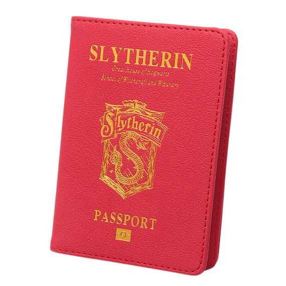 Обкладинка для паспорта SV у стилі Slytherin 14.5*10cm Style 12, Червоний