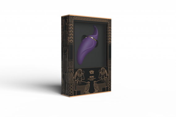 Кліторальний вібромасажер з язичком і вібрацією Zalo Hero, Twilight Purple Sex Aura | Зображення 1