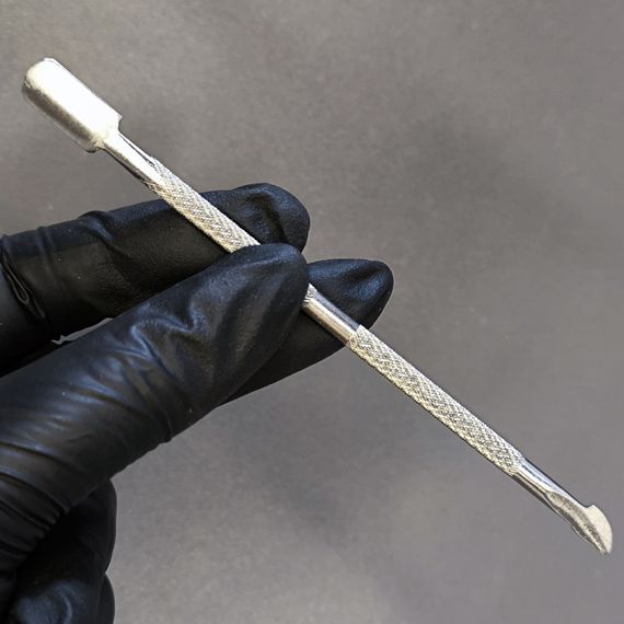 Лопатка маникюрная (скругленный пушер+ топорик)