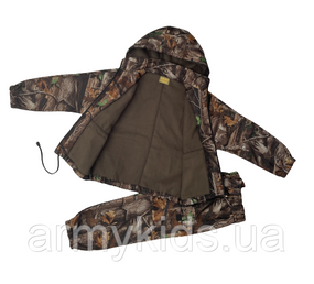 Костюм дитячий ARMY KIDS ПІЛОТ теплий з капюшоном камуфляж Дубок