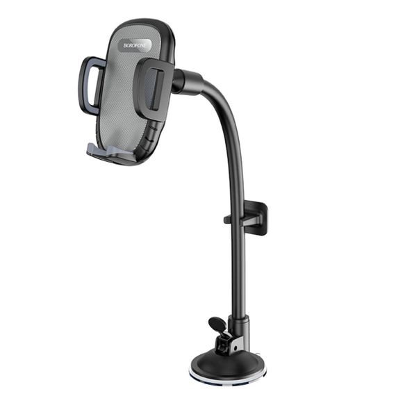 Тримач для мобільного BOROFONE BH54 Racer windshield car holder Black | Зображення 3