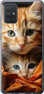 Чохол на Samsung Galaxy A71 2020 A715F Котики 2 із силікону FCh_008249