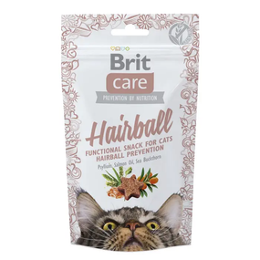 Ласощі для котів Brit Care Functional Snack Hairball для виведення шерсті, качка 50г