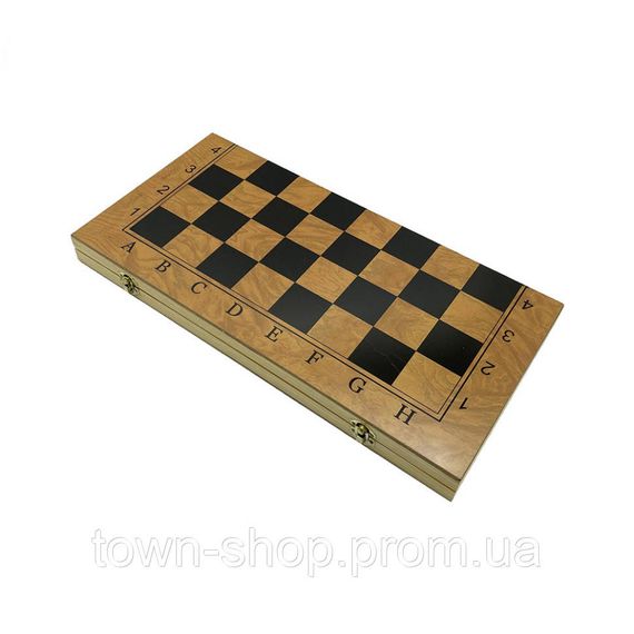 Набор настольных игр "Шахматы, нарды, шашки 3 в 1" Set3 NE-SP-SET-09 игровая доска 48х48 см | Зображення 2