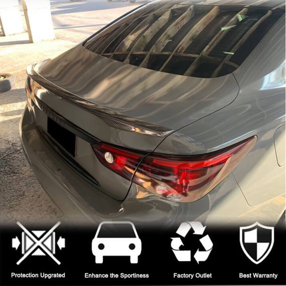 Спойлер V4 (для Q50, Карбон) для Infiniti Q50/Q60 2013-2024 гг | Зображення 1