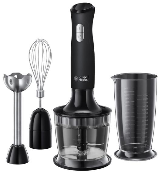 Блендер Russell Hobbs 24702-56 Matte Black 3in1, 500 Вт, 500 мл, 12 000 об/хв, чорний (24702-56)