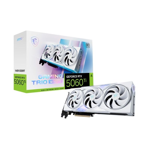 Відеокарта MSI GeForce RTX5060Ti 16Gb GAMING TRIO OC WHITE (RTX 5060 Ti 16G GAMING TRIO OC WHITE) | Зображення 5
