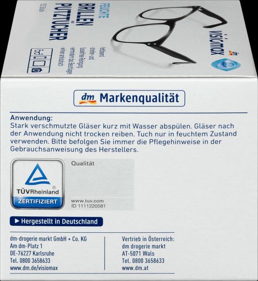 Visiomax Brillenputztucher Серветки для протирання окулярів, 52 шт. | Зображення 3