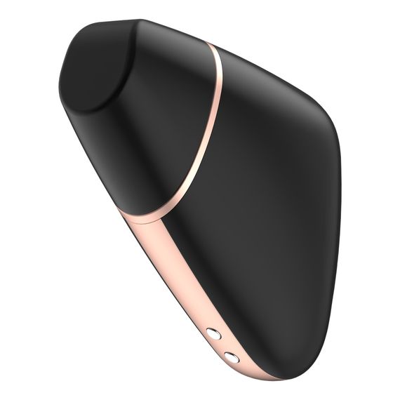 Вакуумний кліторальний стимулятор Satisfyer Love Triangle Black з керуванням через інтернет | Зображення 1