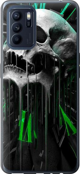 Чехол на Oppo Reno6 Z Череп-часы "4100u-2477-17620"