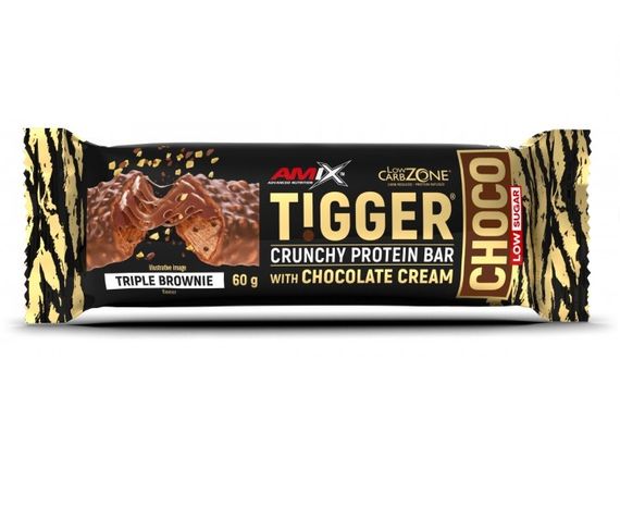Протеиновый батончик Amix Nutrition TiggerZero Choco Protein Bar 60 g Triple Brownie