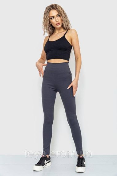 Лосини жіночі в рубчик колір темно-сірий розміри S, M, L, XL, XXL FA_003288 | Зображення 7