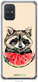 Чохол на Samsung Galaxy A71 2020 A715F Єнотик з кавуном "4605sp-1826-2448"