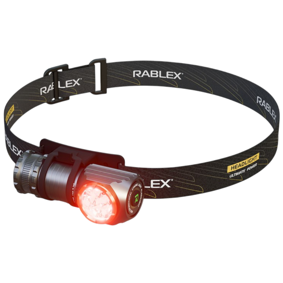 Ручний ліхтар Rablex RB928 два кольори світла: білий+червоний, потужні світлодіоди, аккумулятор, Type‑C