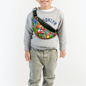 Сумка-бананка супер маріо "Super Mario" з принтом, 35х15см, дитяча, молодіжна (00018)