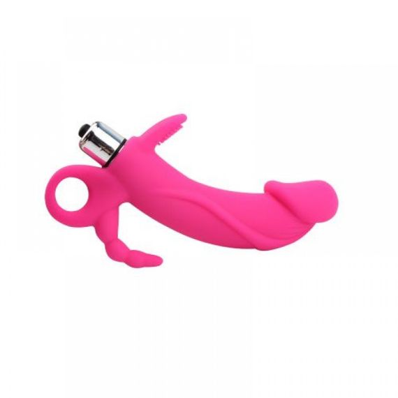 Вібромасажер для потрійної стимуляції рельєфний Chisa Sweet Breeze Triple Targets, рожевий Sex Aura | Зображення 5