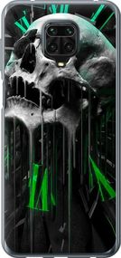 Чехол на Xiaomi Redmi Note 9 Pro Череп-часы "4100u-1911-17620"