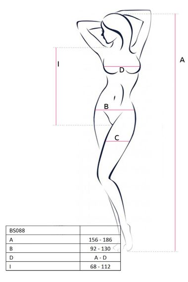 Бодистокинг Passion BS088, Белый, Свадебное бельё, One Size, ONE SIZE | Зображення 6