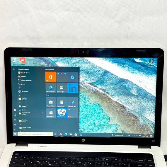 Ноутбук Б-класс HP G62 / 15.6" (1366x768) TN / Intel Core i5-520M (2 (4) ядра по 2.4 - 2.9 GHz) / 6 GB DDR3 / 120 GB SSD / Intel Graphics / WebCam / DVD-ROM / Без АКБ б/у | Зображення 2