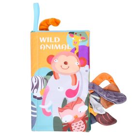 Развивающая книжка-шуршалка 668-230(Wild animal) английские слова