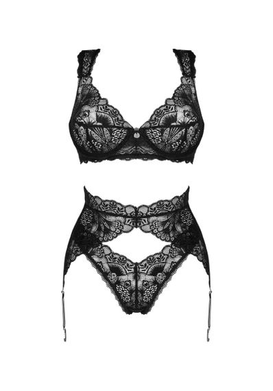 Кружевной комплект из 3 предметов Obsessive Donna Dream 3-pcs set M/L sexstyle | Зображення 3