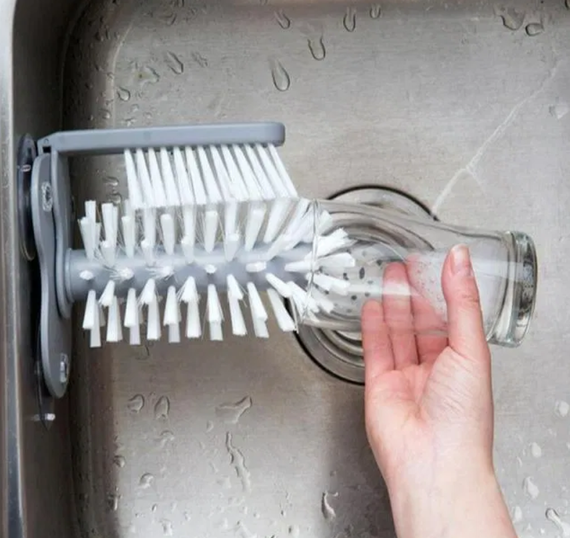 Щётка для мытья стаканов и бутылок Multi-Function Suction Cup Brush, стеклоотмыватель | Зображення 2