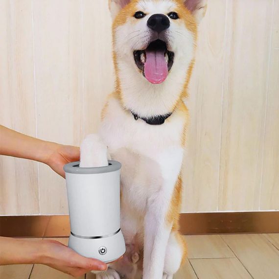Лапомойка автоматическая для собак, с USB, Pet Foot Wash / Емкость для мытья лап с силиконовыми ворсинками | Зображення 1