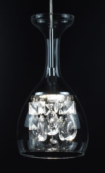 Люстра світлодіодна підвісна LED світильник для квартири на стелю лед 26989 Хром 30-150х13х13 см. | Зображення 9