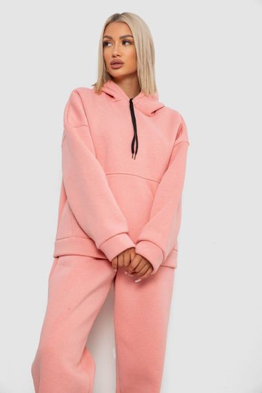 Спортивный костюм женский на флисе, цвет персиковый, 238R5726 | Зображення 1