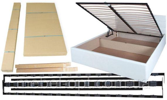 Кровать двуспальная Briz на подъемном механизме lift 1600x200 brown | Зображення 5