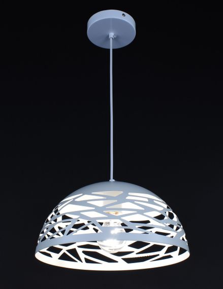 Люстра підвісна на 1 лампочку 27812 Білий 30-180х30х30 см. | Зображення 1