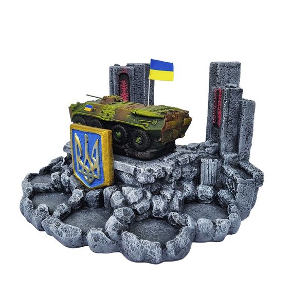 "Український БТР-80" декоративна підставка для алкоголю, тематичний Міні Бар | Зображення 4