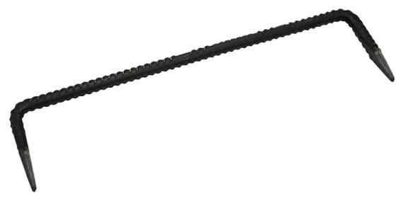 Строительная кованая скоба 8×250 мм, прочная и надежная