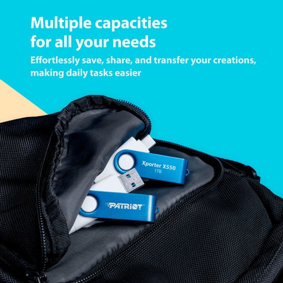 USB флеш накопичувач Patriot 256GB Xporter X550 USB 3.2/Type-C (PS256GX550AAD) | Зображення 7