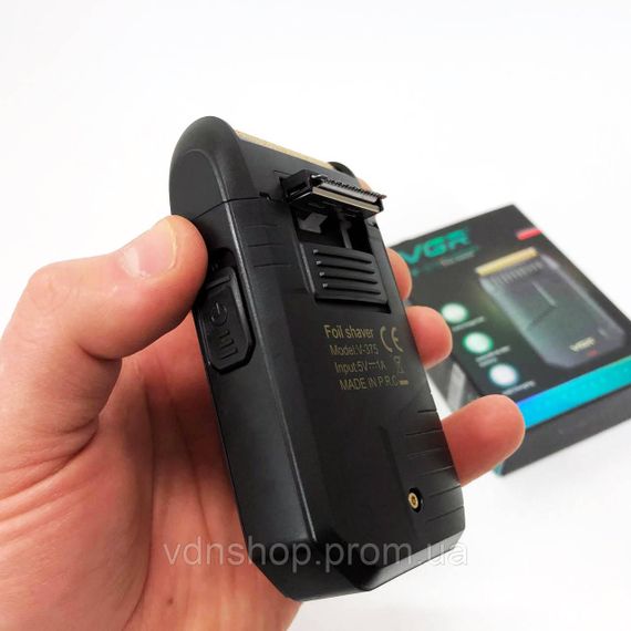 Бритва для сухого бритья VGR V-375, Аккумуляторный прибор для удаления волос, Бритвы электрические IB-29 | Зображення 5