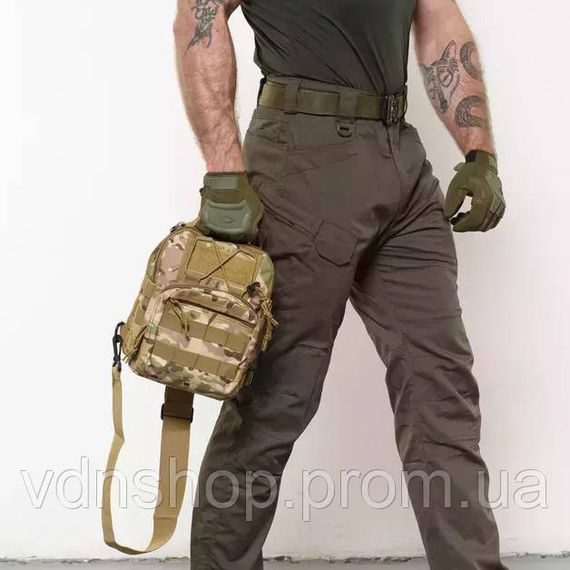 Чоловіча сумка через плече оригінал, Рюкзак через плече військова барсетка, Практична сумка-месенджер AS-22 | Зображення 4