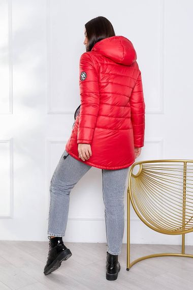 Елегантна жіноча парка, арт. 300, червоний | Зображення 3