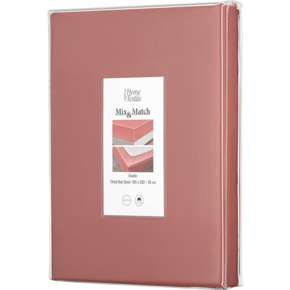 Простирадло на резинці Ardesto Mix&Match, 180x200+30см, 100% бавовна, сатин, мідь (ART1820FSO)