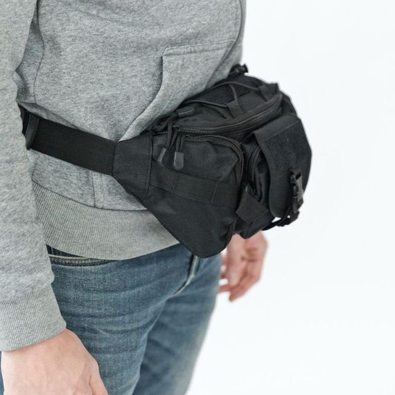 Сумка ВСУ, Мужская сумка рюкзак слинг, Нагрудная сумка тактическая тканевая через плечо военная ER-54