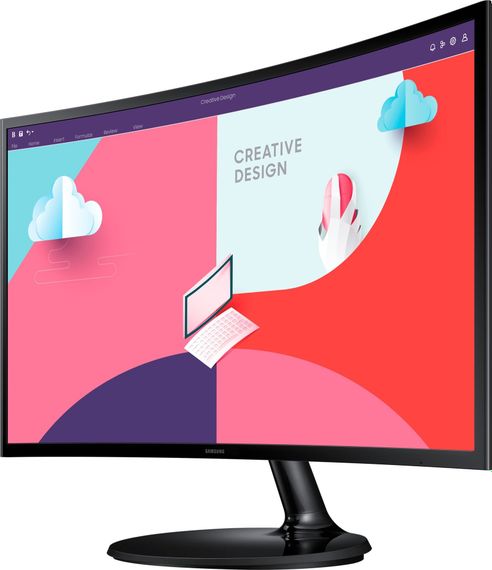 Samsung Монітор 27' S27C360E D-Sub, HDMI, VA, 75Hz, 4ms, CURVED (LS27C360EAIXCI) | Зображення 6