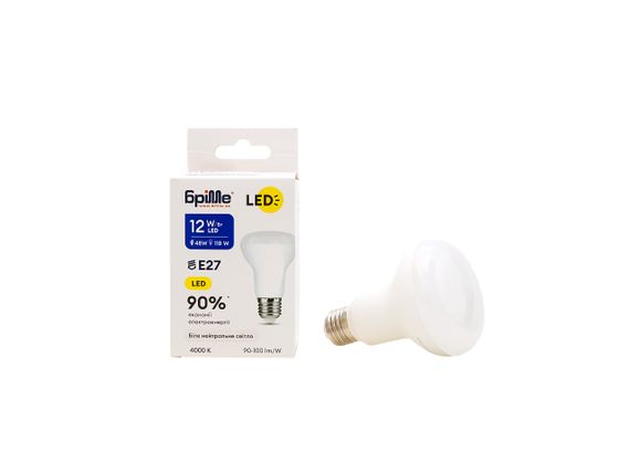 Лампа светодиодная LED E27 12W NW R80 | Зображення 3