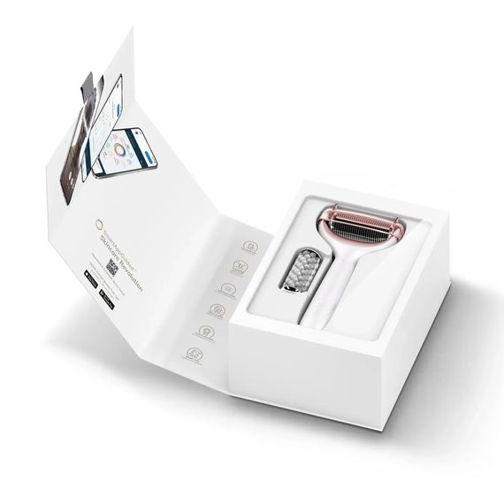 Электронный роллер для лица и тела с микроиглами GESKE MicroNeedle Face&Body Roller 8в1 gray, Бронзовый | Зображення 8