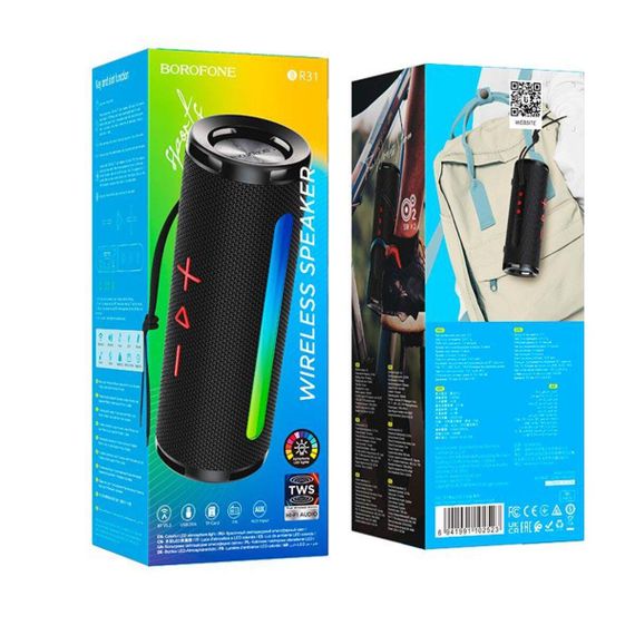 Портативна колонка BOROFONE BR31 Gamble sports BT speaker Black | Зображення 2