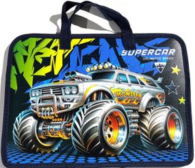 Папка на блискавці з довгою ручкою Р0260 А4 Різнокольоровий shop (6976708500668)