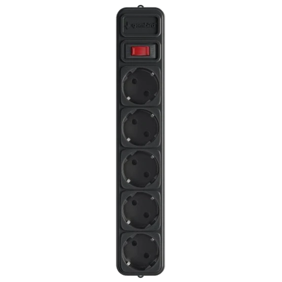 Gembird SPG5-G-15B Мережевий фільтр 4.5 м кабель 5 розеток - Вилки