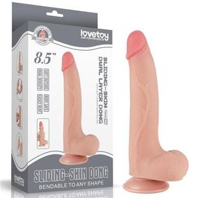 Фалоімітатор - Sliding-Skin Dual Layer Dong 8.5" Flesh Sex Aura