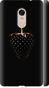 Чохол на Xiaomi Redmi Note 4 Чорна полуниця "3585m-352-24368"